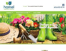 Tablet Screenshot of jardinhamel.com